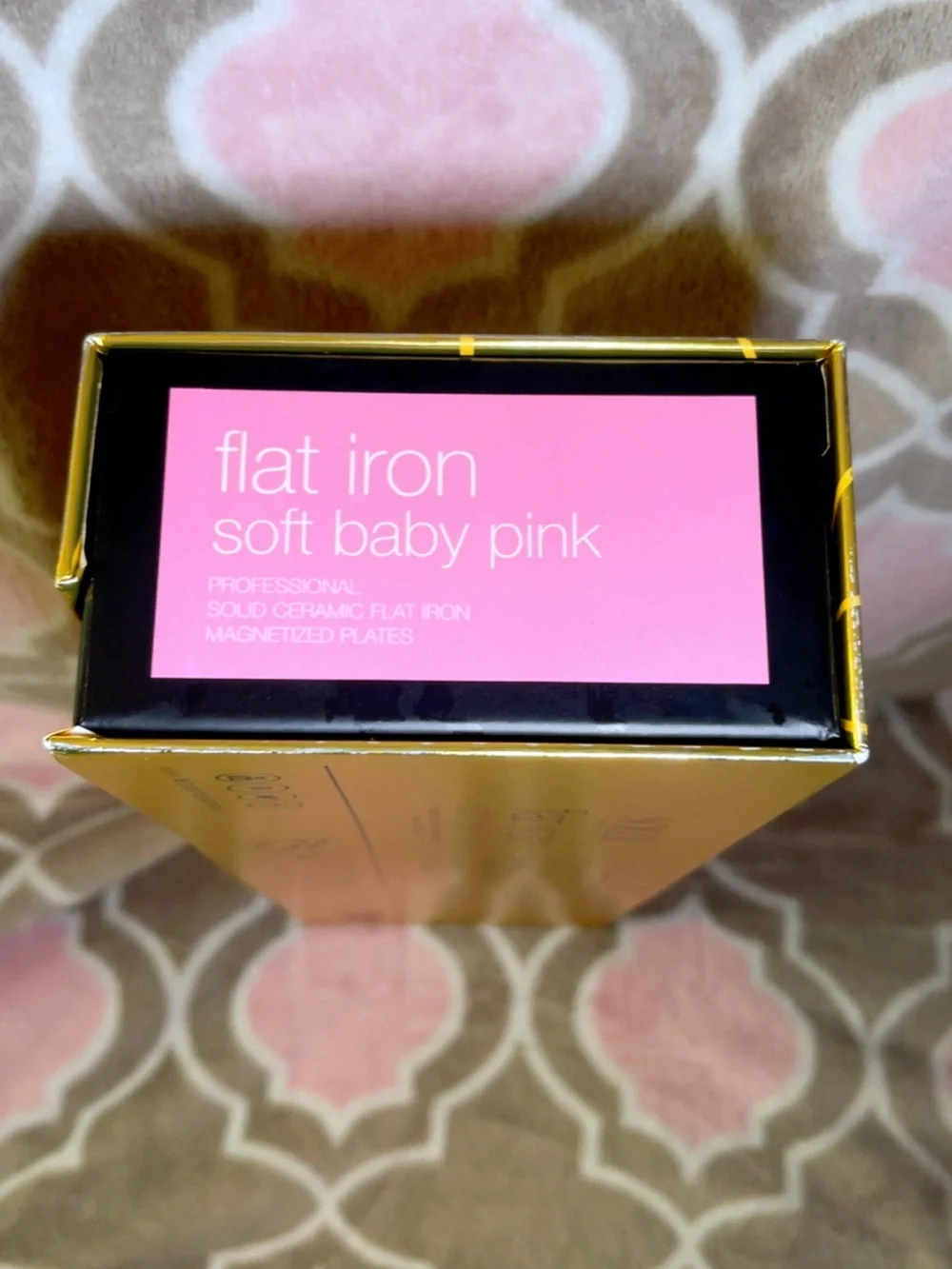 Soleil Soft Touch Flat Iron Hair Straightener - Pink